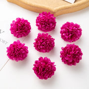 100PCS Artificial Hydrangea Flowers Wholesale Wedding Home Party Room Decoration Christmas Candy Box Fake Silk Scrapbook Plants