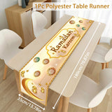 Ramadan Table Runner Eid Mubarak Decor For Home 2025 Tablecloth Islamic Muslim Party Supplies Ramadan Kareem Eid Al-Fitr Gifts