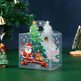 2023 હેપી ન્યૂ યર ક્રિસમસ ફેસ્ટિવલ હોટ ગોલ્ડ સેમીસર્કલ પારદર્શક હગ બકેટ ગિફ્ટ બોક્સ ખાલી કેન્ડી ચોકલેટ પેકેજિંગ બોક્સ