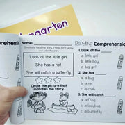 Reading Comprehension Exercise Books Kindergarten English Using Sentences Pictures and Questions To Improve Learning Skills