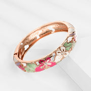 10 Colors Enameled Bracelets For Women Jewellery Cloisonne Bangle On Hand Viking Butterfly Women's Hand Bracelets Indian African