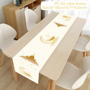 Ramadan Table Runner Eid Mubarak Decor For Home 2025 Tablecloth Islamic Muslim Party Supplies Ramadan Kareem Eid Al-Fitr Gifts