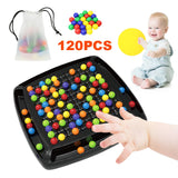 Rainbow Ball Elimination Board Game Fun Rainbow Ball Elimination Color Matching Toy Parent-child Interaction Tabletop Chess Game