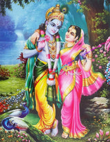 Indian God Radha Krishna Posters and Prints Canvas Painting Indian Artwork Wall Art Pictures for Living Room Home Decoration