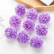 100PCS Artificial Hydrangea Flowers Wholesale Wedding Home Party Room Decoration Christmas Candy Box Fake Silk Scrapbook Plants