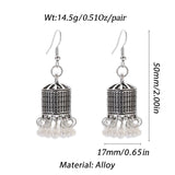 Pendientes Piercing Indian Jewelry Jhumka Tassel Earrings Women Accessories Kolczyki Silver Color Earring Trendy Party Ear rings