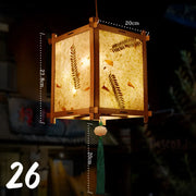 ચંદ્ર ઉત્સવ રેબિટ લાઇટ મધ્ય પાનખર ઉત્સવ ફાનસ બનાવવાનું DIY મટીરીયલ રેટ્રો પોર્ટેબલ પેલેસ ફાનસ ફૂલ કાગળ ફાનસ