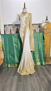 ભારતીય ભારે ઉદ્યોગો ભરતકામ નેઇલ બીડ 6-મીટર મોટી સાડી નેપાળ થાઇલેન્ડ ફેશન વાર્ષિક પરિષદ પ્રવાસન