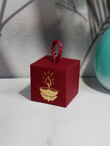 દિવાળી ભારતીય તહેવાર કેન્ડી બોક્સ, ફાનસ ઉત્સવ, પ્રકાશ સાથે અંધકાર દૂર કરો ઉત્સવ કેન્ડી બોક્સ, ચોરસ બોક્સ