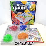 Educational Strategy Board Game for Kids Fun Colored Squares Puzzle Family Party Game for 2-4 Players Indoor Entertainment Gift
