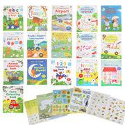 Random 1Book Usborne Children Educational English Study Scene Picture Book Cartoon Animals Sticker Coloring Books