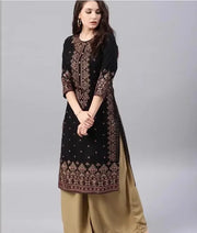 ભારતીય કપડાં મહિલા શુદ્ધ કપાસ હોટ સ્ટેમ્પિંગ પ્રિન્ટેડ એથનિક સ્ટાઇલ ટોપ