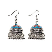 Ethnic Retro Geometric Turkish Jhumka Earrings For Women Indian Jewelry Flower Gold Color Bell Tassel Dangling Earrings