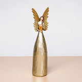 Nordic Golden Love Angel Sculpture Model Statue Ornaments Resin Statue Home Office Desktop Decoration Accessories Art Crafts