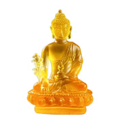 Resin Craft Medicine Buddha Statue Thai-style Zen Ornaments Resin Buddha Crafts Handmade Pharmacist Buddhist Sculpture