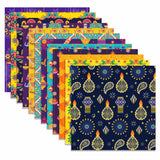 ૨૪ પીસી ભારતીય દિવાળી DIY ક્રાફ્ટ પેપર પાર્ટી ગિફ્ટ્સ ડેકોરેટિવ પેકિંગ ક્રાફ્ટ રેપિંગ પેપર્સ ૩૦*૩૦ સે.મી.