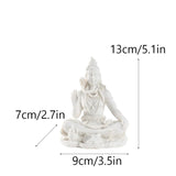 Sandstone Shiva Statue Yoga Figurine Zen Meditation Buddha Decor India Religion Feng Shui Craft  Home Decoration Accessories