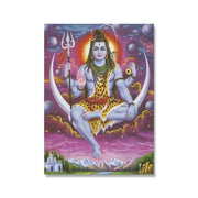 Shiva Parvati Posters Indian Religious Wall Art Canvas Paintings Vishnu Modern Living Room Home Decoration Pictures Frameless