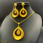 Dubai Ball 24k Gold Plated Jewelry Sets for Women Indian Bridal Costume Necklace Earrings Sets Nigerian Wedding Party Gifts