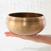 Authentic Handmade Tibet Singing Bowl Nepal Brass Meditation Sound Bowl for Yoga Chakra Healing Relaxation with Leather Striker