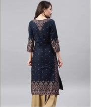 ભારતીય કપડાં મહિલા શુદ્ધ કપાસ હોટ સ્ટેમ્પિંગ પ્રિન્ટેડ એથનિક સ્ટાઇલ ટોપ