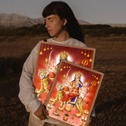 Modern Hindu God Lord Shiva Buddha Portrait Anime Poster Wall for Living Room Bar Wall Sticker Study Home Living Room Decoration