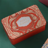 Rectangle Christmas Tinplate Box Empty Cookie Candy Box Santa Claus Gift Boxes Jewelry Storage Can Holiday Wedding Party Decor