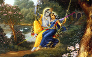 Indian God Radha Krishna Posters and Prints Canvas Painting Indian Artwork Wall Art Pictures for Living Room Home Decoration