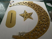 # Hot Sales 3ft Ramadan/eid Wooden Tree Crescent Moon Tree Hotel Mall Window Christmas Tree For SD107