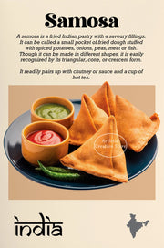 દક્ષિણ ભારતીય થાળી પોસ્ટર સમોસા ચિકન બિરયાની દેશી ભારતીય એશિયન ફૂડ આર્ટ કેનવાસ પેઇન્ટિંગ પ્રિન્ટ્સ કિચન વોલ આર્ટ હોમ ડેકોર