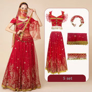 મહિલા ઉત્સવ હેલોવીન કોસ્પ્લે બેલી ડાન્સ ટોપ ડ્રેસ એડલ્ટ ઇન્ડિયન આરબ જાસ્મીન સાડી ફેન્ટસી રેવ બોલિવૂડ આઉટફિટ કોસ્ચ્યુમ સૂટ