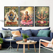 ભારતીય હિન્દુ દેવતાઓ ભગવાન શિવ યોગ દૈવી દેવી સરસ્વતી ધ્યાન આરટી પોસ્ટર કેનવાસ પેઇન્ટિંગ અને પ્રિન્ટ ચિત્ર ઘર સજાવટ