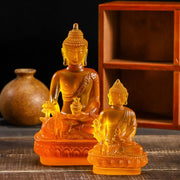 Resin Craft Medicine Buddha Statue Thai-style Zen Ornaments Resin Buddha Crafts Handmade Pharmacist Buddhist Sculpture