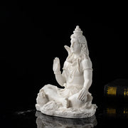 Sandstone Shiva Statue Yoga Figurine Zen Meditation Buddha Decor India Religion Feng Shui Craft  Home Decoration Accessories