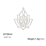 EUEAVAN 5pcs Unalome Lotus Flower Pendant Buddha Buddhism Om Yoga Charms Necklace Earrings Amulet Jewelry Making Supplies DIY