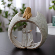 Creative Jesus Decoration Angel Religious Decoration Resin Crafts Home Living Room Outdoor Office Desktop Decoration Gift