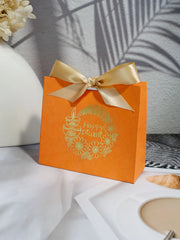 Indian Diwali candy box with four styles of ribbons, suitable for festivals, parties, family gatherings, and other occasions