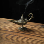 Antique Metal Incense Burner, Aladdin's Magic Lamp Design, Decorative Craft Gift Candle Holder, Hot-selling, Incense Burner