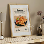 દક્ષિણ ભારતીય થાળી પોસ્ટર સમોસા ચિકન બિરયાની દેશી ભારતીય એશિયન ફૂડ આર્ટ કેનવાસ પેઇન્ટિંગ પ્રિન્ટ્સ કિચન વોલ આર્ટ હોમ ડેકોર