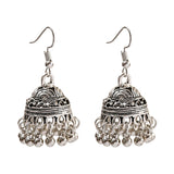 Pendientes Piercing Indian Jewelry Jhumka Tassel Earrings Women Accessories Kolczyki Silver Color Earring Trendy Party Ear rings