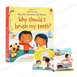 Very First Questions and Answers: Why Should I Brush My Teeth? Usborne Lift the flap Children's Activity English Book Montessori