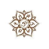 7 Chakras Symbols Vinyl Stickers Car Window Decor, Namaste Mandala Meditation Wall Decals Yoga Room Home Decoration Mural Decal