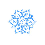 7 Chakras Symbols Vinyl Stickers Car Window Decor, Namaste Mandala Meditation Wall Decals Yoga Room Home Decoration Mural Decal